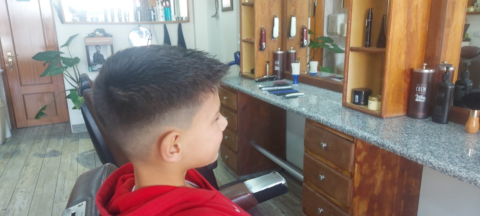 Corte fade feito na Barbearia Filipe